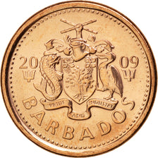Coin, Barbados, Cent, 2009, MS(63), Copper Plated Steel, KM:10b