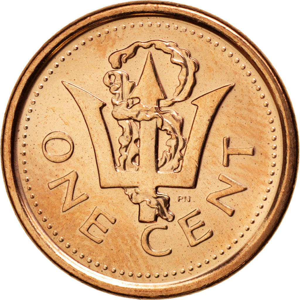 Coin, Barbados, Cent, 2009, MS(63), Copper Plated Steel, KM:10b