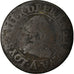 Coin, France, Louis XIII, Double Tournois, 1613, Paris, F(12-15), Copper