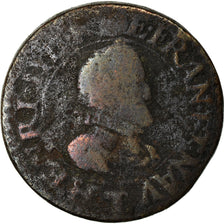 Munten, Frankrijk, Henri IV, Double Tournois, 1610, Nantes, ZG+, Koper, CGKL:216