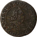 Moneda, Francia, Charles de Gonzague, Double Tournois, 1635, Charleville, BC+
