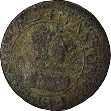 Coin, France, DOMBES, Gaston d'Orléans, Double Tournois, 1630, Trévoux