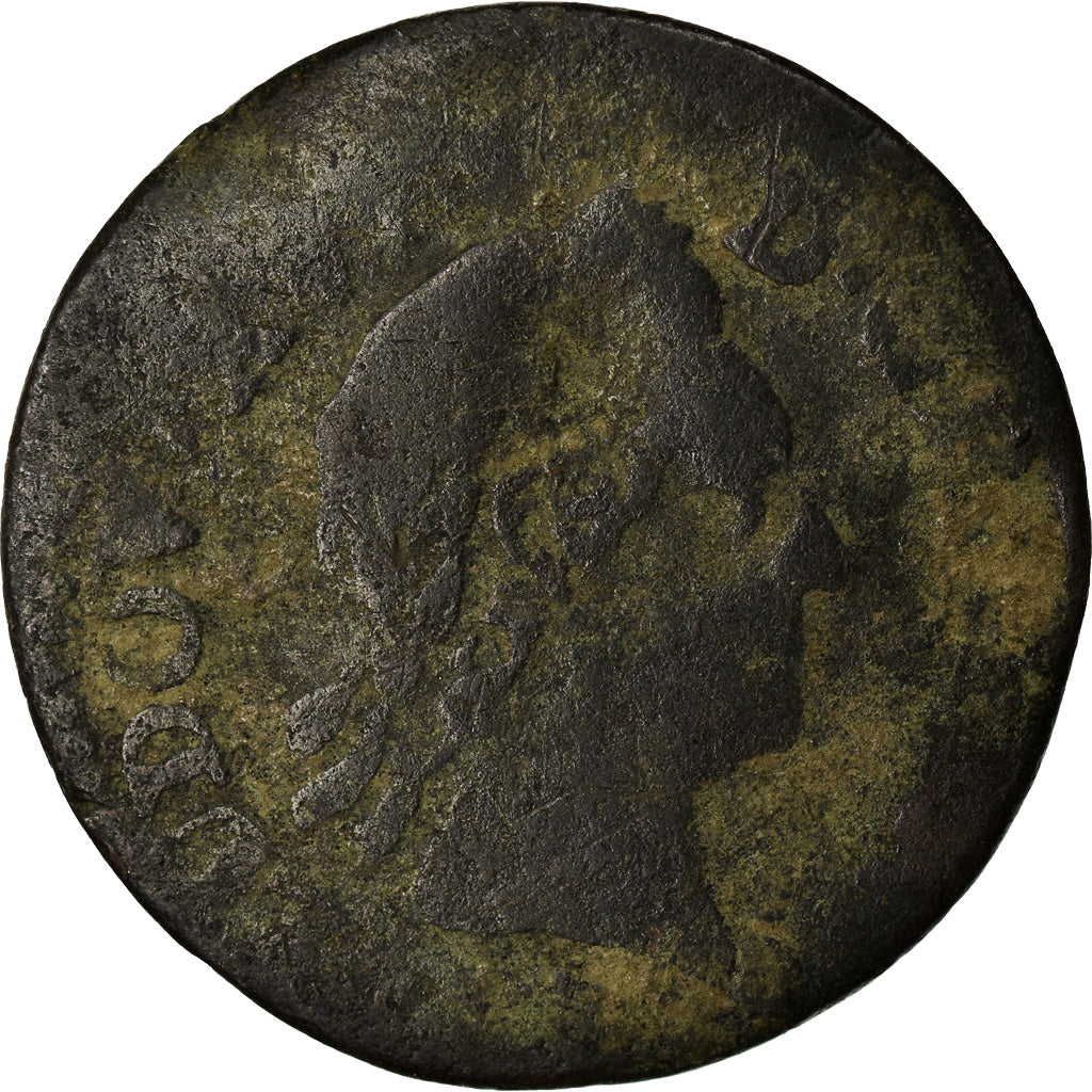 Coin, France, Louis XV, Liard à la vieille tête, Liard, 1773, Limoges