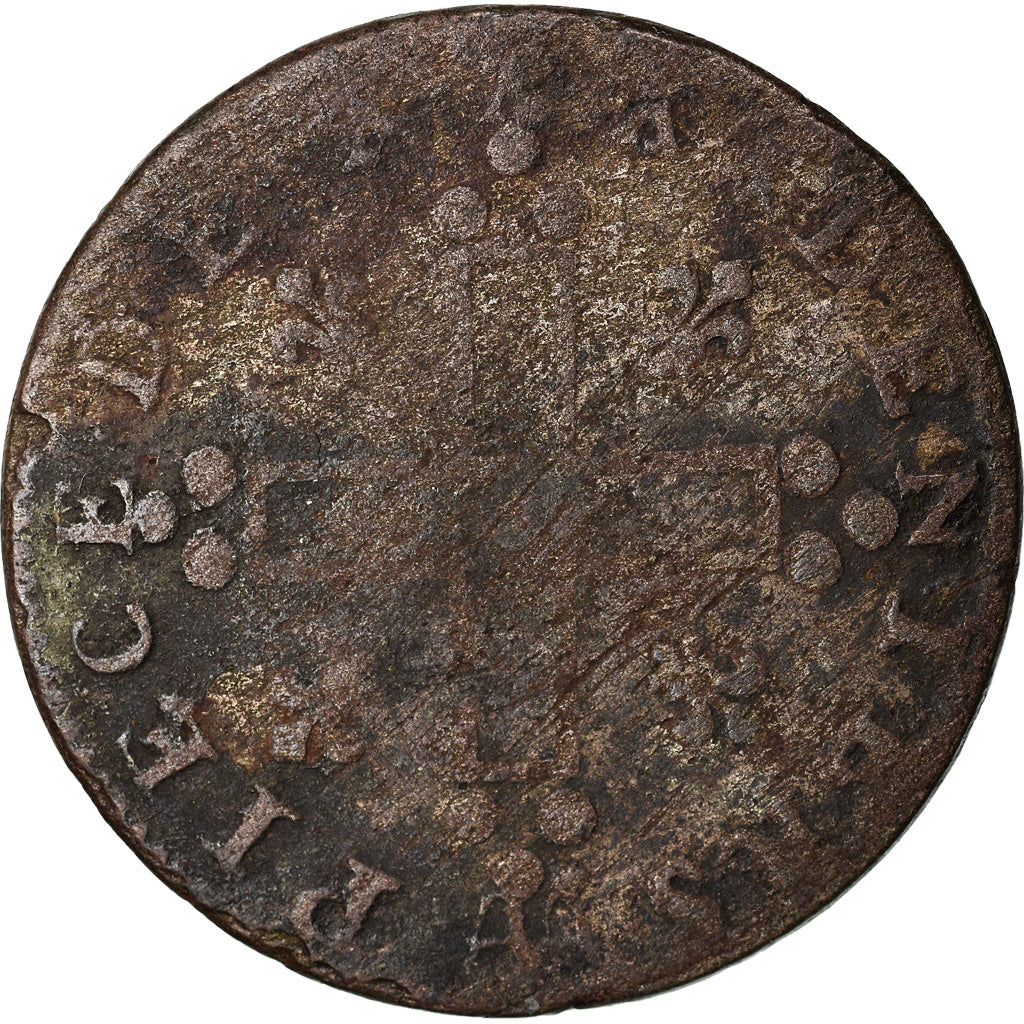 Coin, France, Louis XIV, XXX Deniers aux 2 L couronnés, 30 Deniers, 1711, Metz