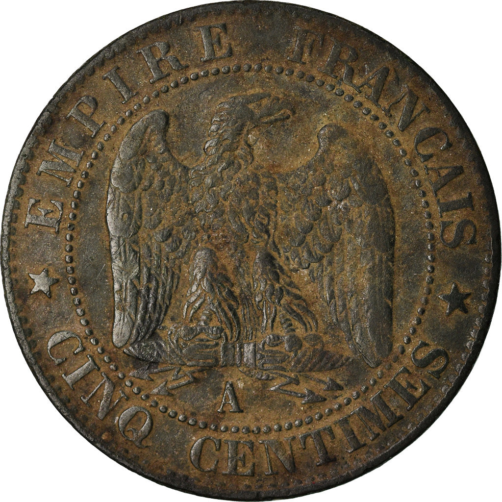 Coin, France, Napoleon III, Napoléon III, 5 Centimes, 1855, Paris, EF(40-45)