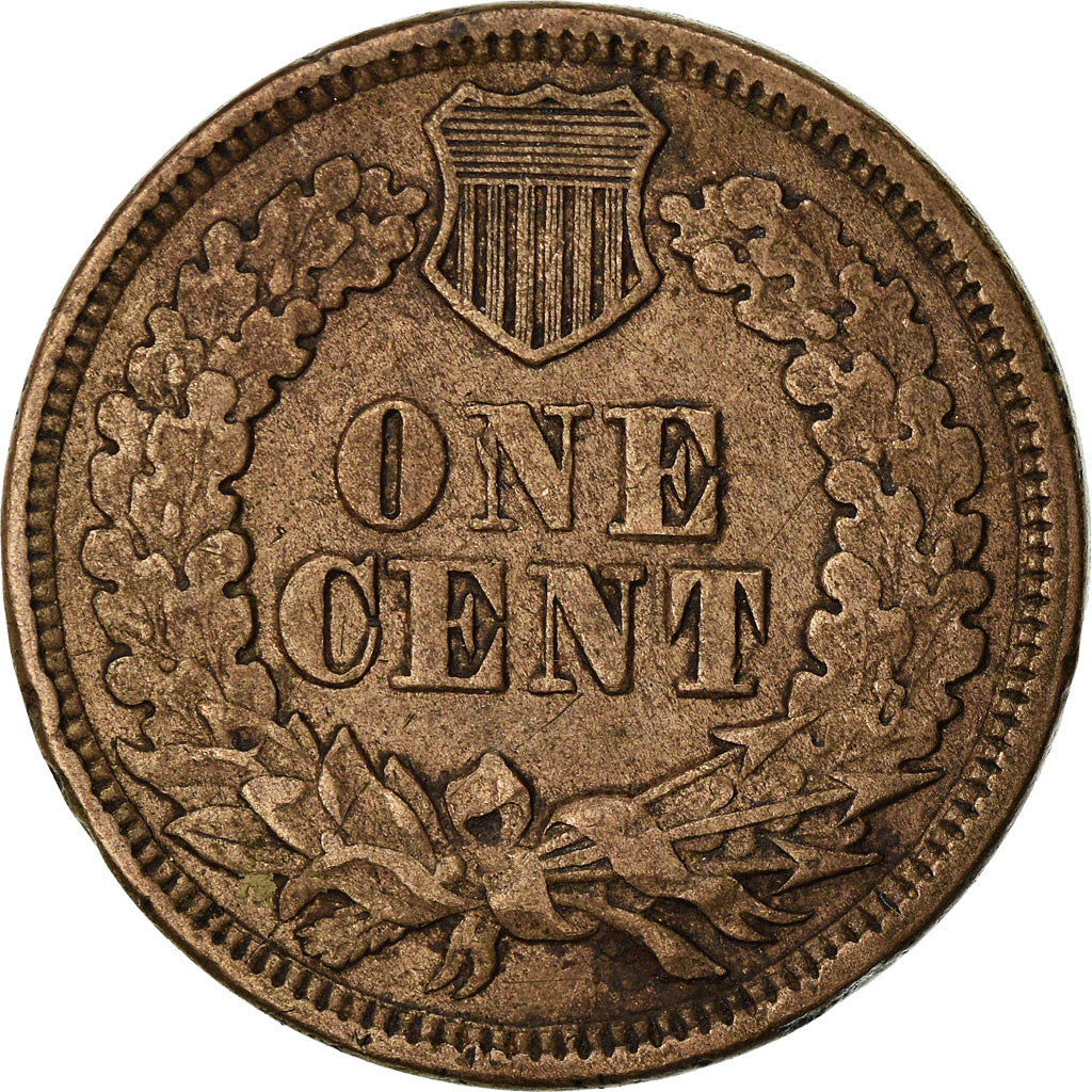 Coin, United States, Indian Head Cent, Cent, 1863, U.S. Mint, Philadelphia
