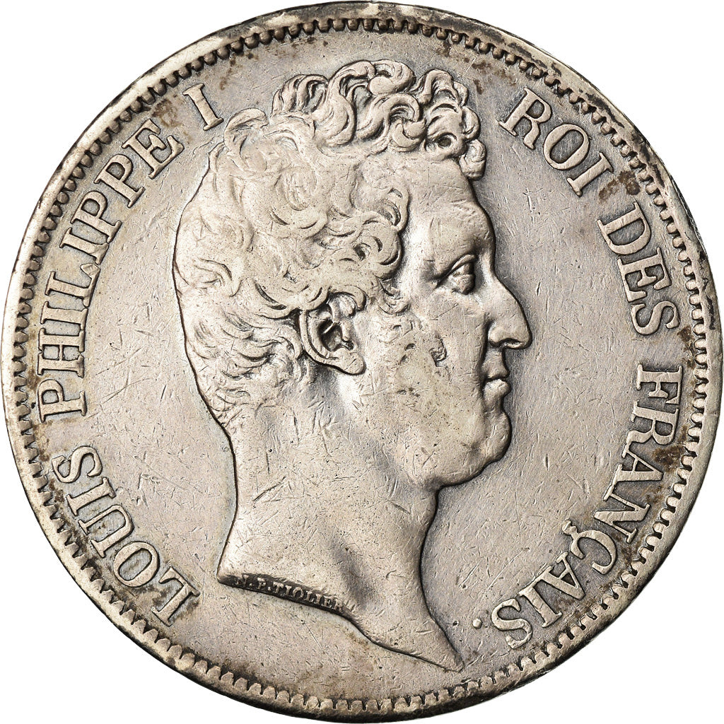 Coin, France, Louis-Philippe, 5 Francs, 1831, Paris, EF(40-45), Silver