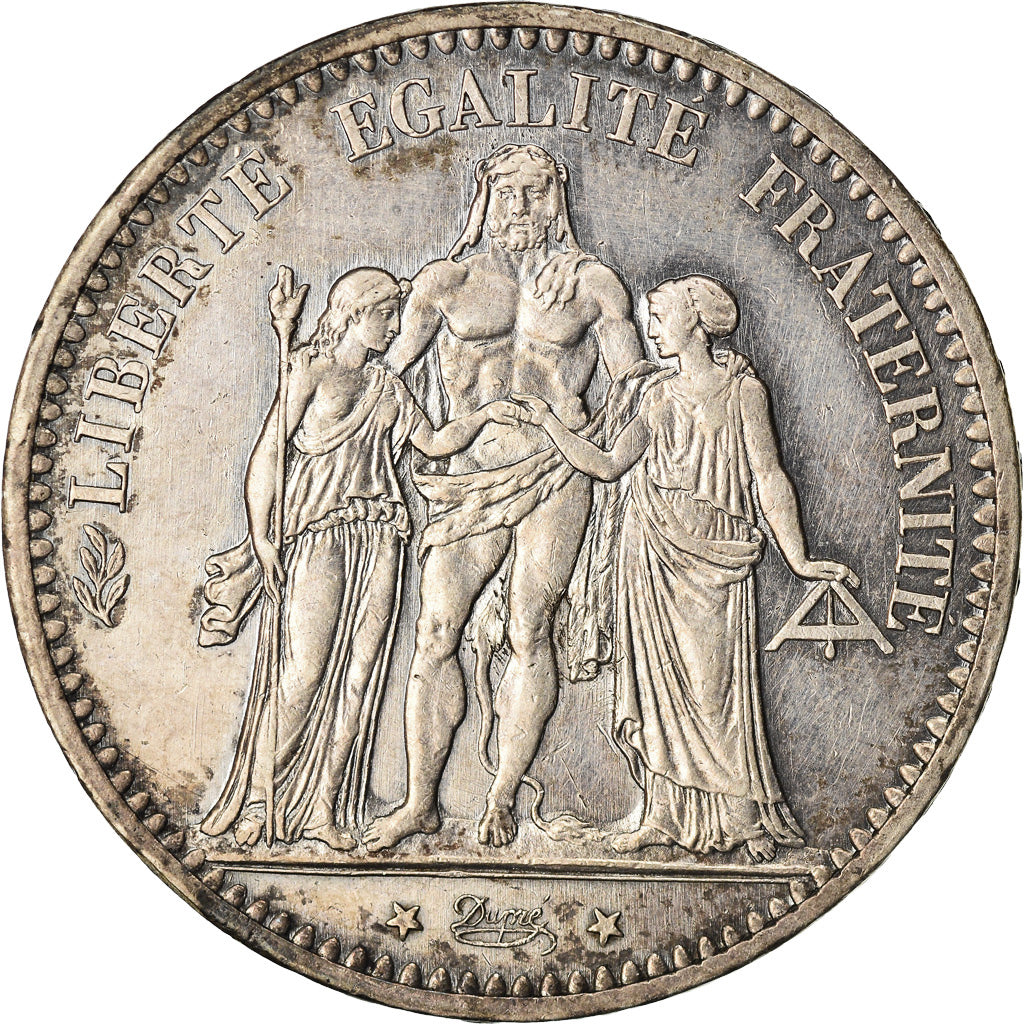 Coin, France, Hercule, 5 Francs, 1875, Paris, AU(50-53), Silver, KM:820.1