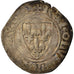 Coin, France, Charles VI, Blanc Guénar, Rouen, VF(30-35), Billon, Duplessy:377A