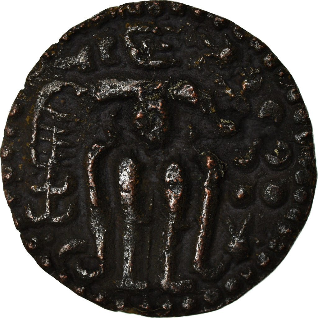 Moneda, Ceilán, Lilavati, Massa, 1197-1210, MBC+, Bronce