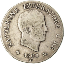 Moeda, ESTADOS ITALIANOS, KINGDOM OF NAPOLEON, Napoleon I, 5 Lire, 1808, Milan