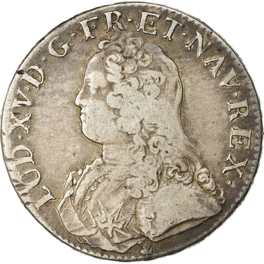 Munten, Frankrijk, Louis XV, Écu aux branches d'olivier, Ecu, 1726, Riom, ZF