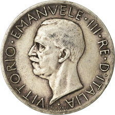 Moneta, Italia, Vittorio Emanuele III, 5 Lire, 1927, Rome, BB, Argento, KM:67.1