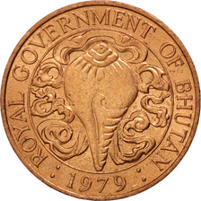 BHUTAN, 10 Chhertum, 1979, KM #46, MS(63), Bronze, 20.35, 3.56