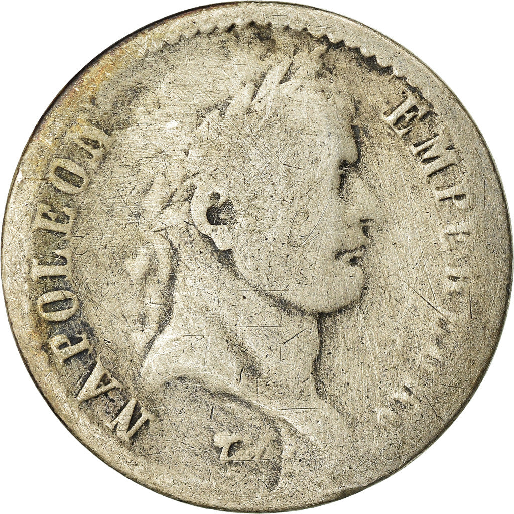 Moeda, França, Napoléon I, 1/2 Franc, 1811, Limoges, VF(20-25), Prata