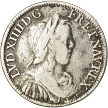 Munten, Frankrijk, Louis XIV, 1/2 Écu à la mèche longue, 1/2 Ecu, 1651