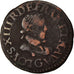 Moeda, França, Louis XIII, Double tournois, buste enfantin, Double Tournois