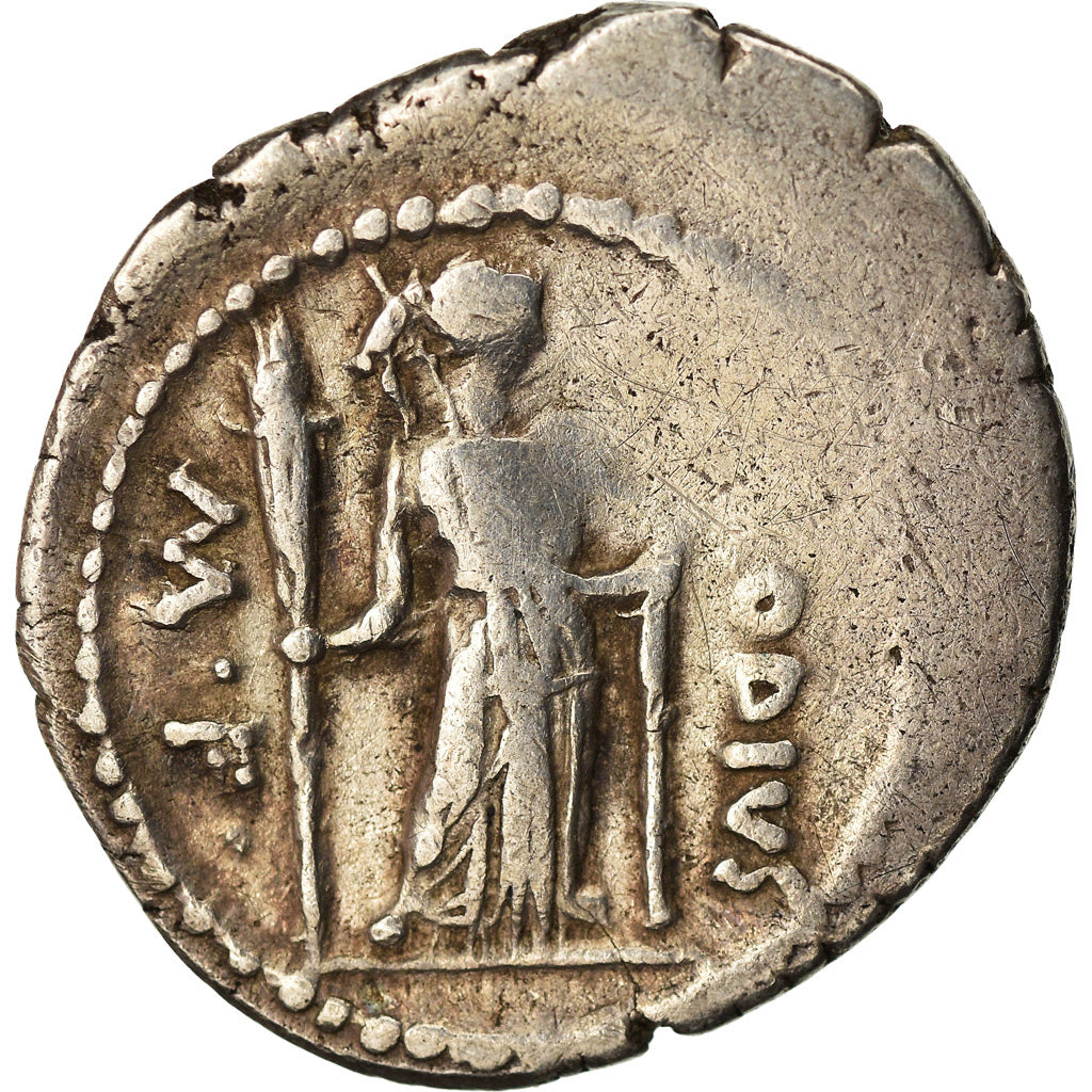 Coin, Claudia, Denarius, 42 BC, Rome, VF(20-25), Silver, Crawford:494/23