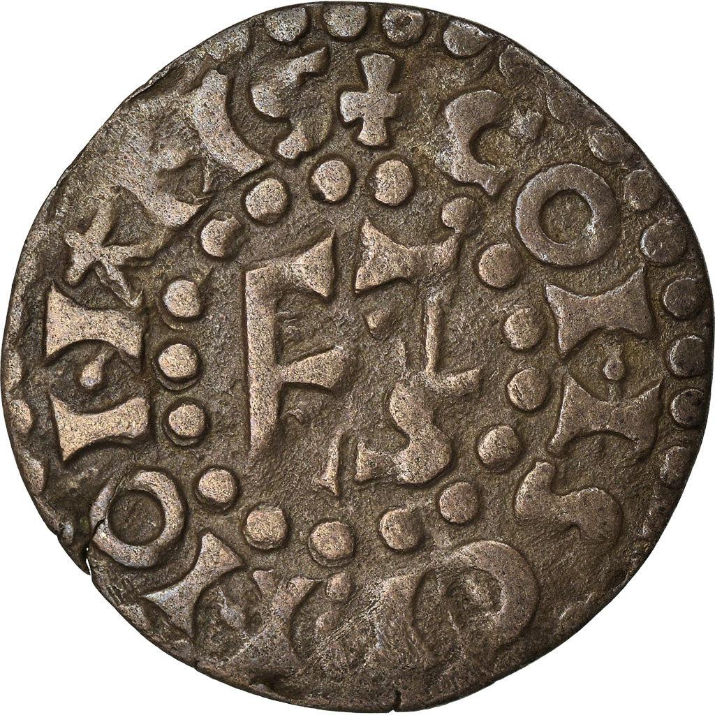 Coin, France, Maine, Herbert I, Denarius, c. 1150, Le Mans, Immobilized type