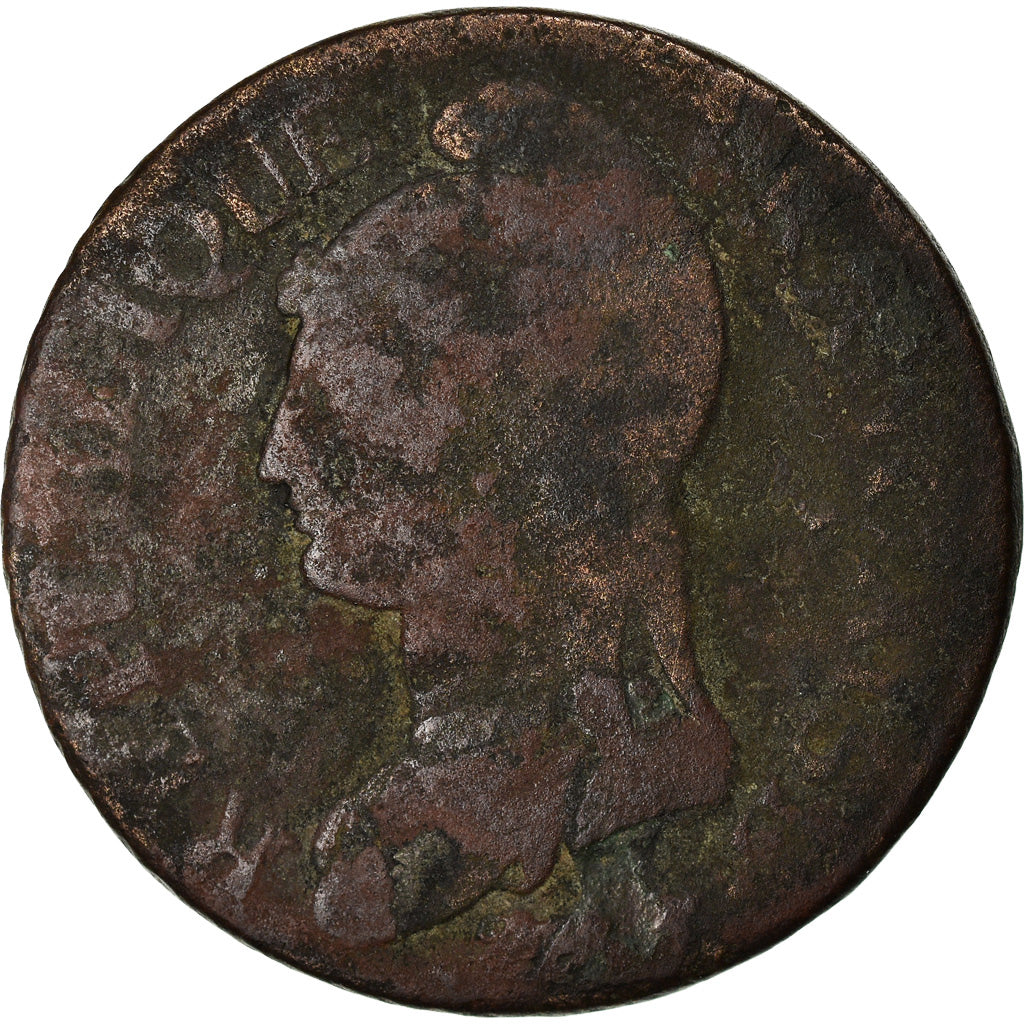 Münze, Frankreich, Dupré, 5 Centimes, AN 5, Orléans, SGE, Bronze, KM:640.9