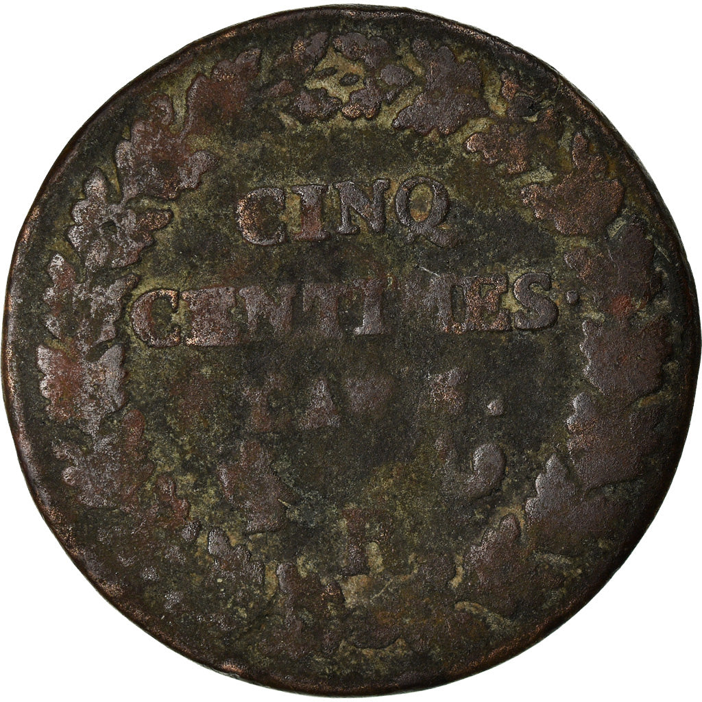 Münze, Frankreich, Dupré, 5 Centimes, AN 5, Orléans, SGE, Bronze, KM:640.9