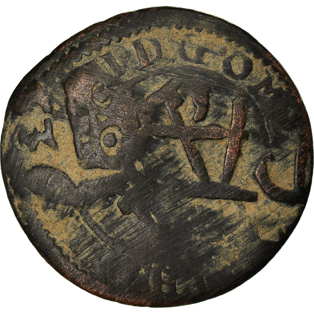 Moneta, Spagna, Philip IV, 6 Maravedis, 1636, Seville, MB, Rame