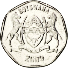 BOTSWANA, 25 Thebe, 2009, British Royal Mint, KM #28, MS(63), Nickel Plated...