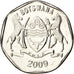 BOTSWANA, 25 Thebe, 2009, British Royal Mint, KM #28, MS(63), Nickel Plated...