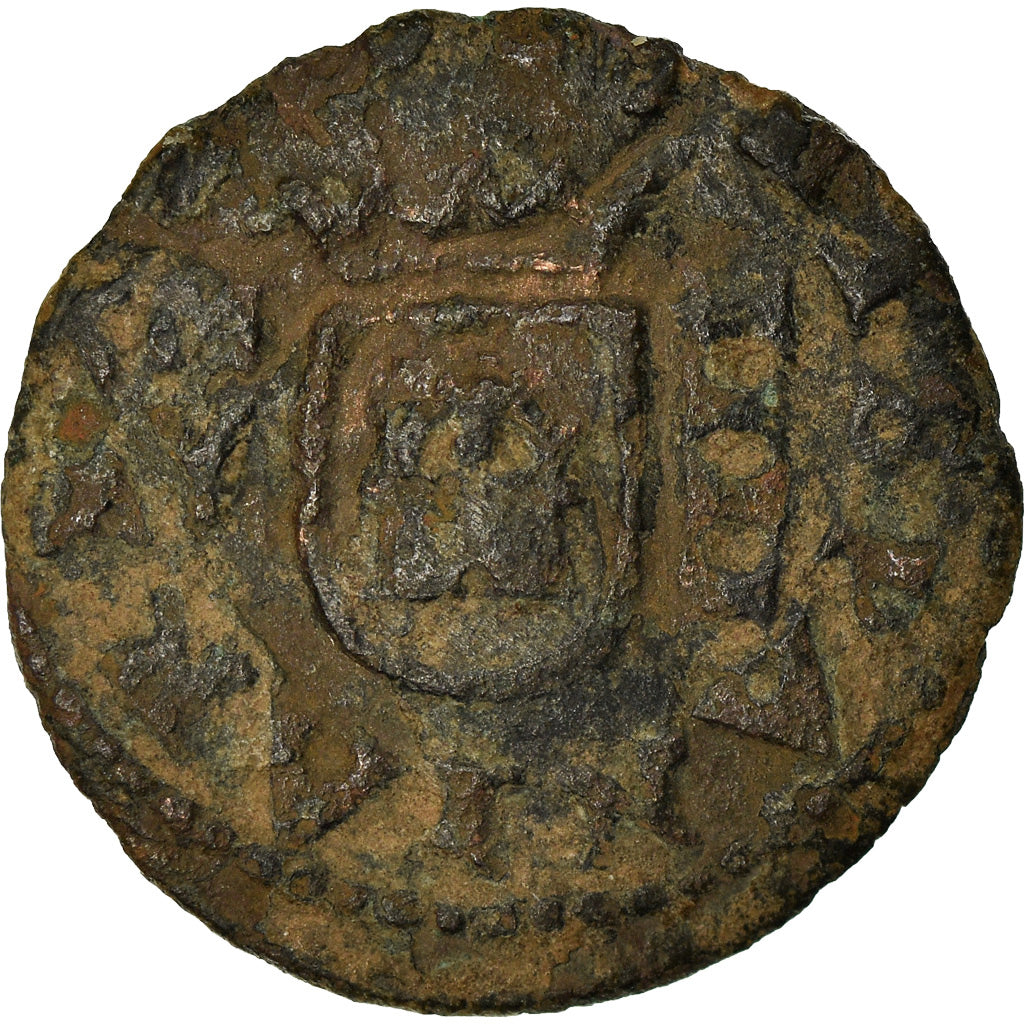 Moeda, Espanha, Philip IV, 4 maravedis, Madrid, VF(20-25), Cobre
