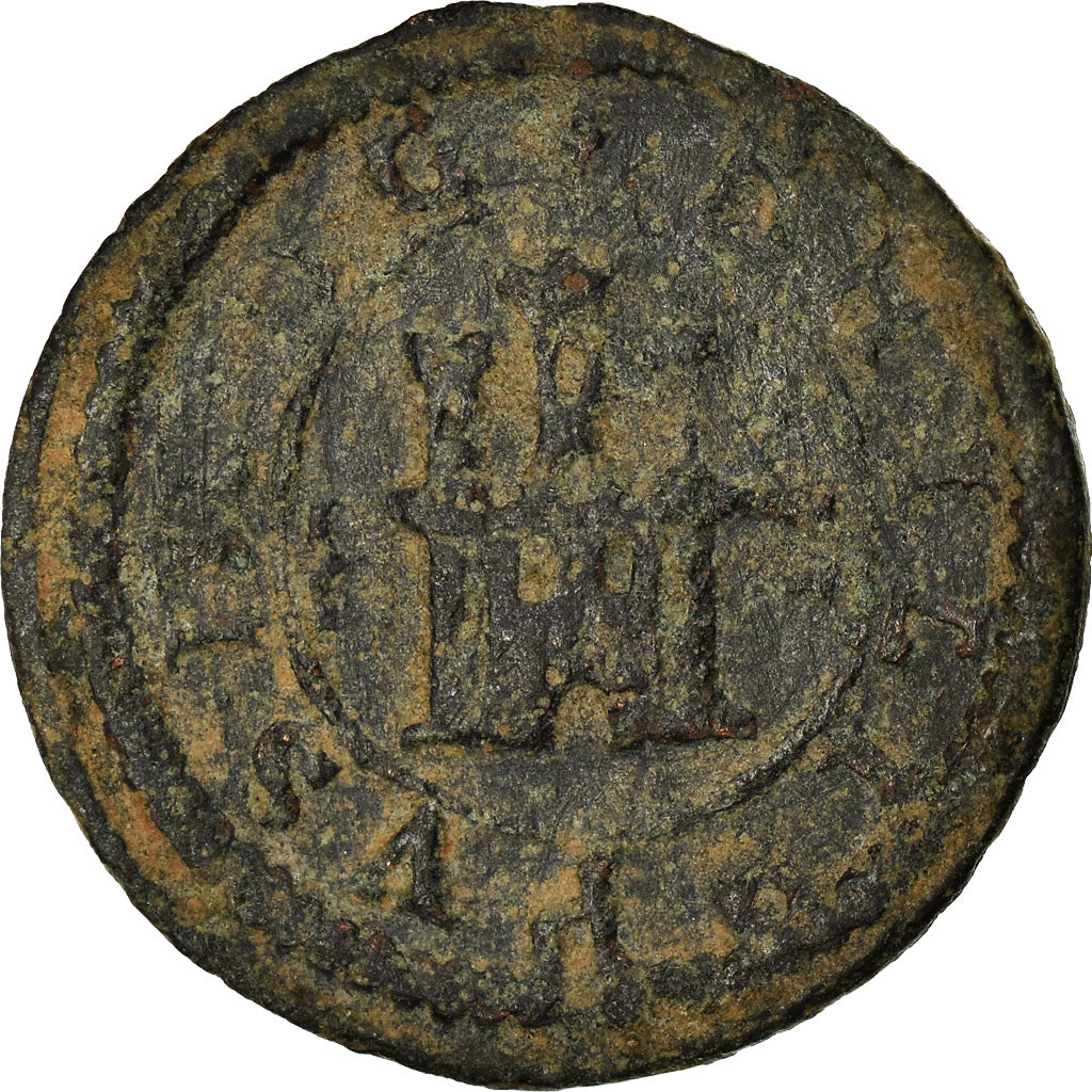 Münze, Spanien, Philip III, 2 Maravedis, 1606, Segovia, S+, Bronze, KM:3.7