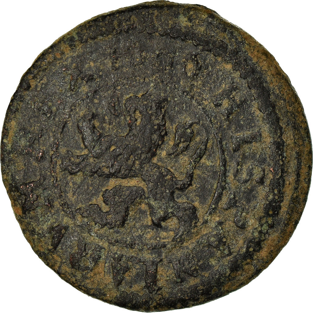 Münze, Spanien, Philip III, 2 Maravedis, 1606, Segovia, S+, Bronze, KM:3.7