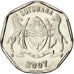 BOTSWANA, 25 Thebe, 2007, British Royal Mint, KM #28, MS(63), Nickel Plated...