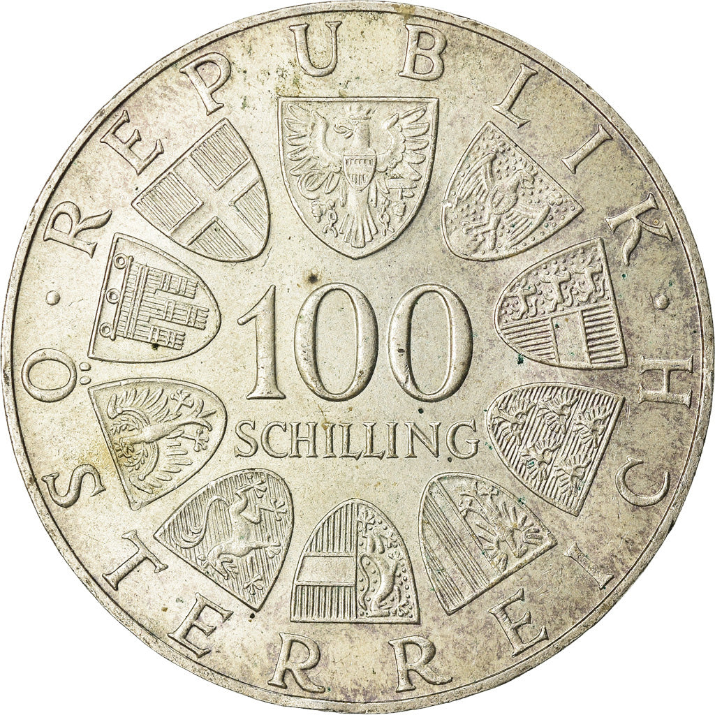 Coin, Austria, 100 Schilling, 1975, AU(50-53), Silver, KM:2923