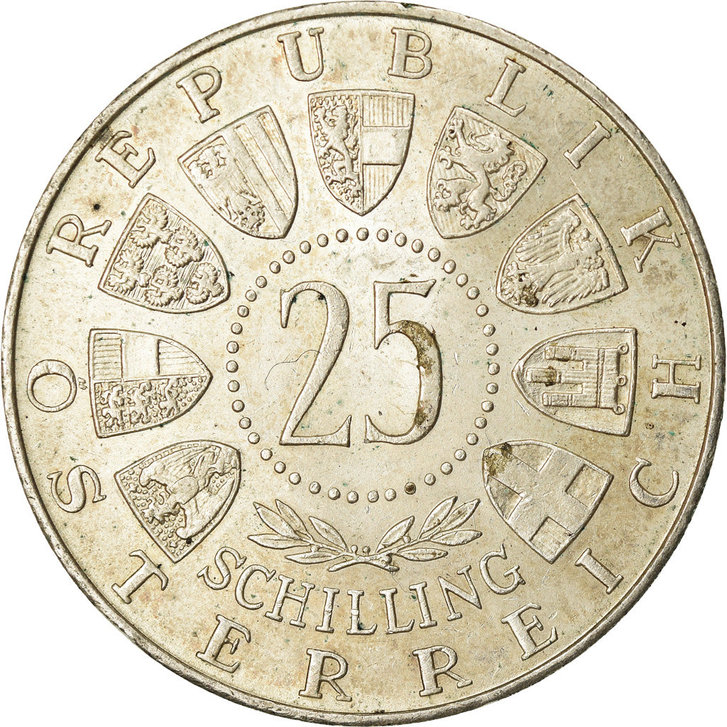 Moneda, Austria, 25 Schilling, 1956, MBC, Plata, KM:2881