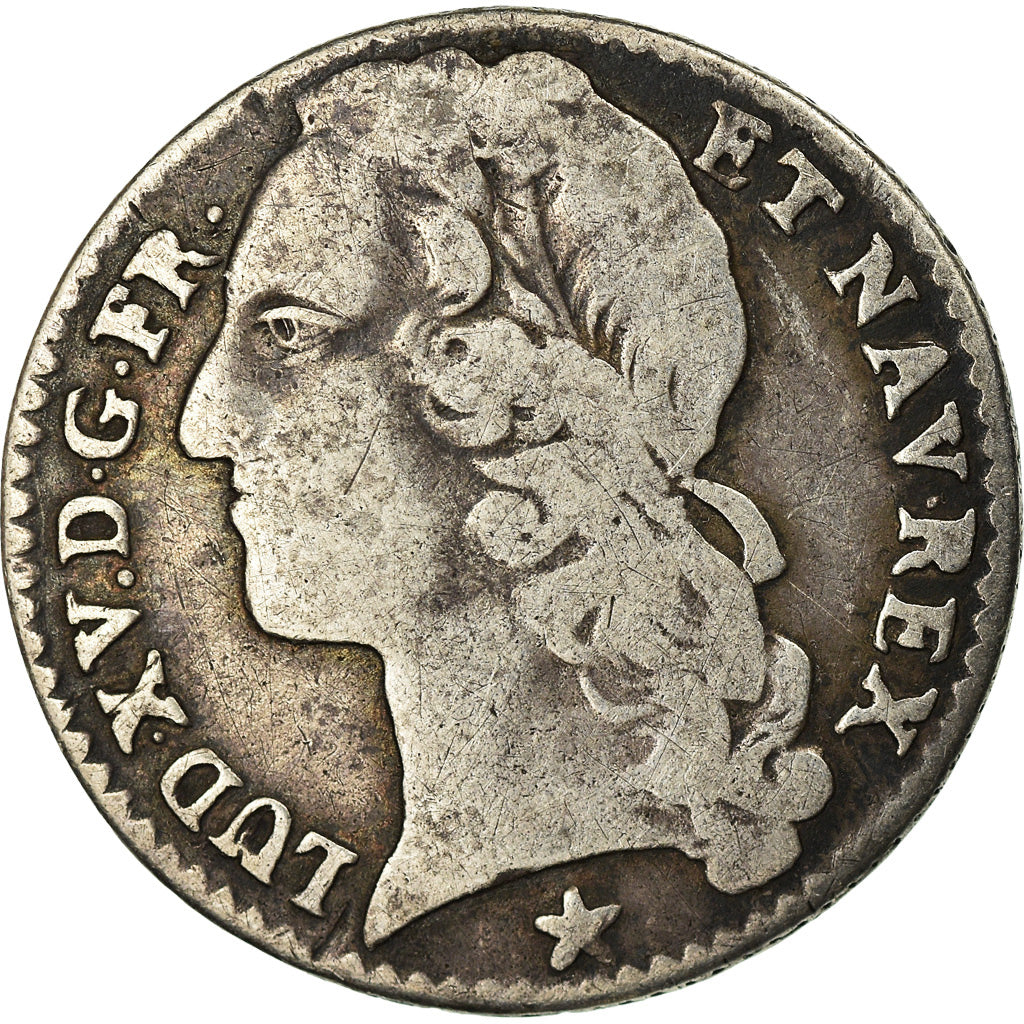Moeda, França, Louis XV, 1/10 Écu au bandeau, 1741, Orléans, VF(20-25), Prata