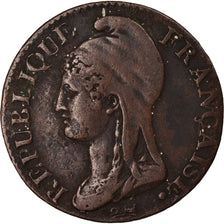 Moneta, Francja, Dupré, 5 Centimes, AN 4, Paris, EF(40-45), Bronze, KM:635.1