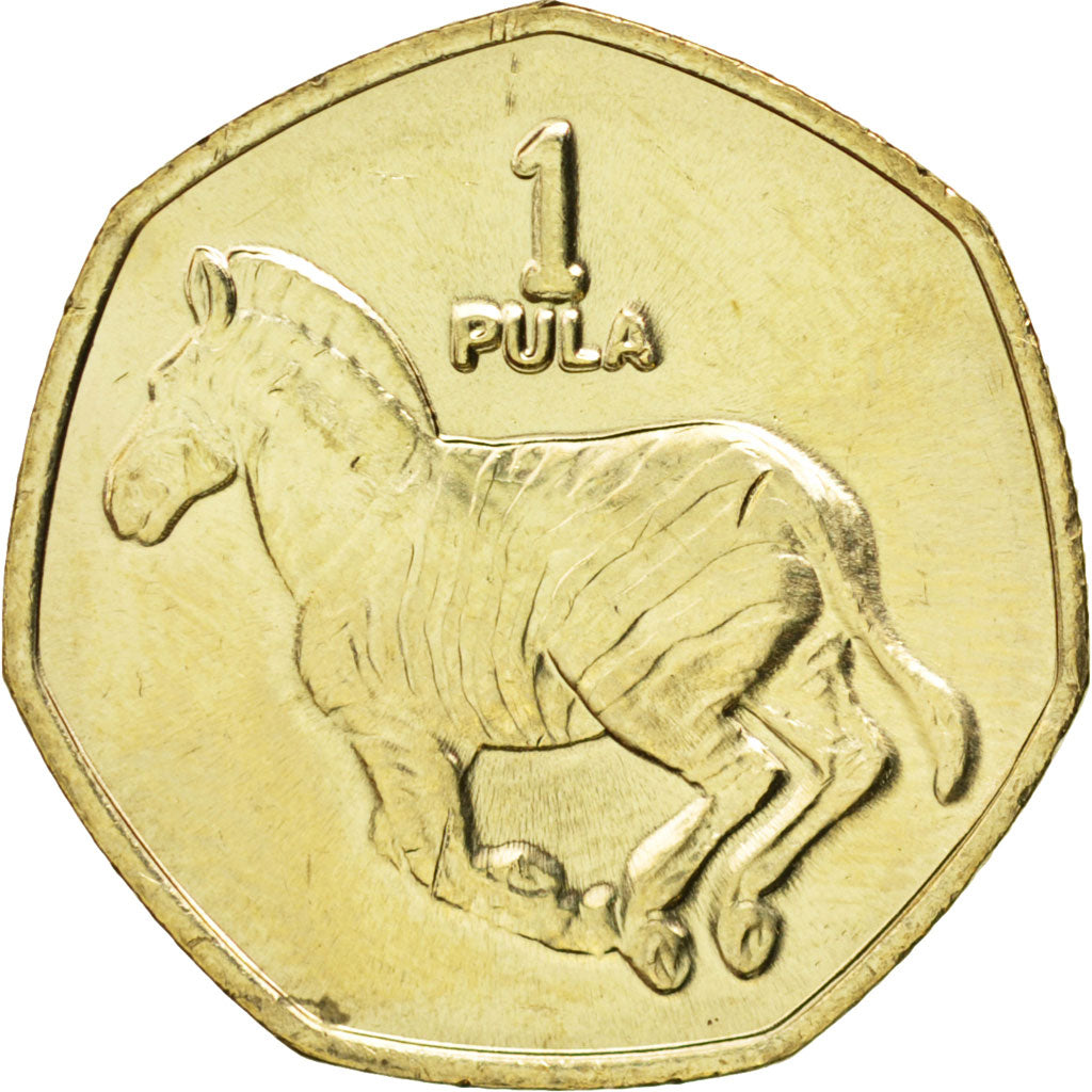 BOTSWANA, Pula, 2007, British Royal Mint, KM #24, MS(63), Nickel-Brass, 23.5,...
