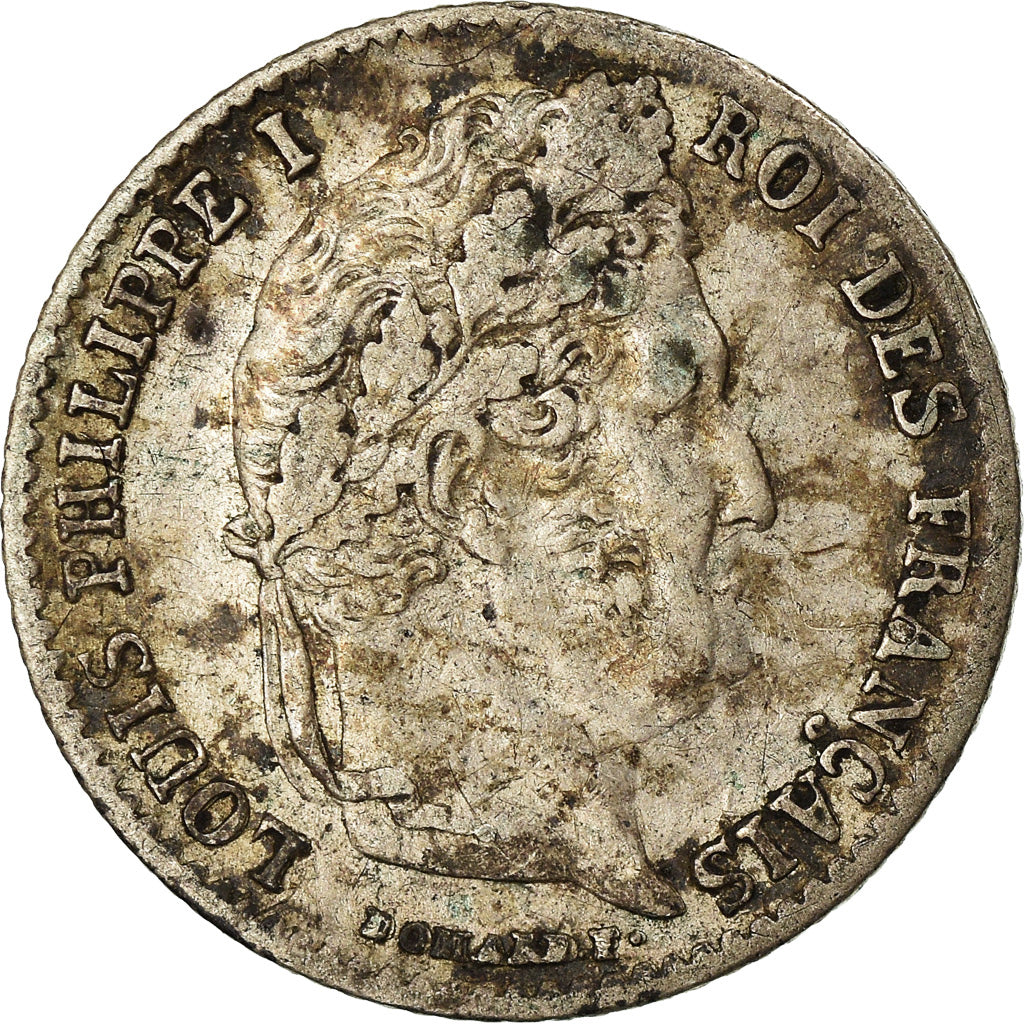 Coin, France, Louis-Philippe, 1/4 Franc, 1834, Paris, EF(40-45), Silver