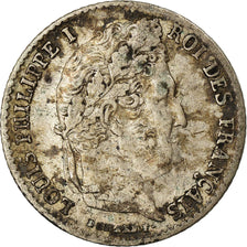 Coin, France, Louis-Philippe, 1/4 Franc, 1834, Paris, EF(40-45), Silver