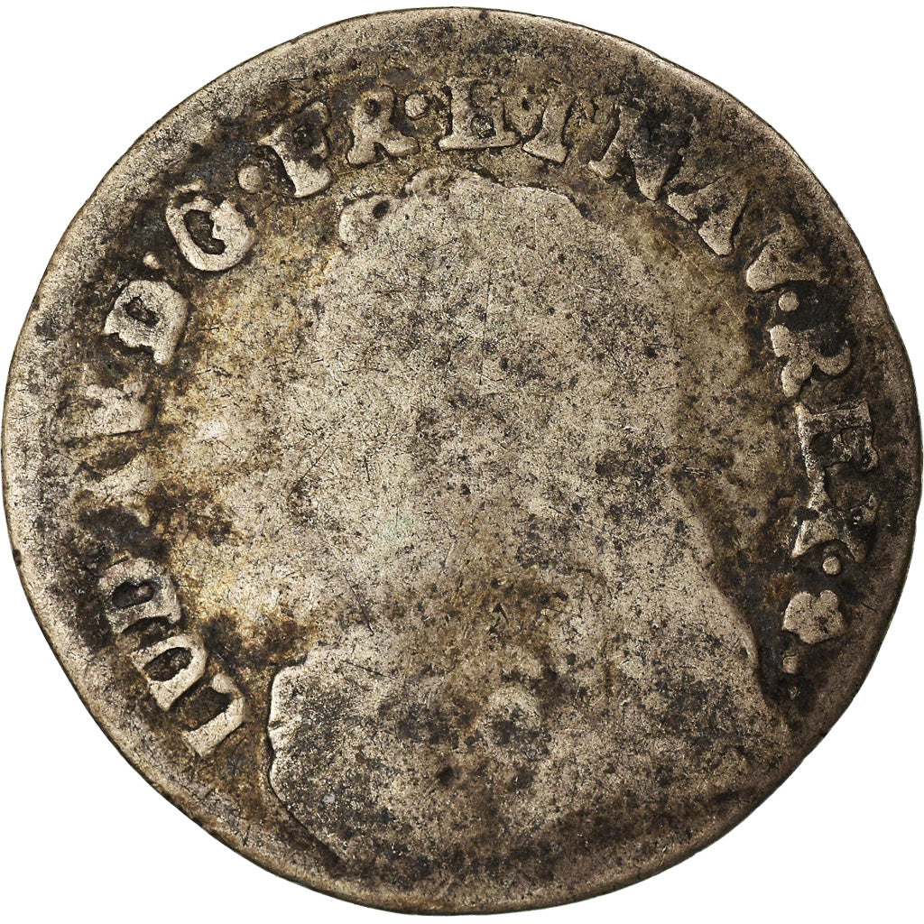 Moeda, França, Louis XV, 1/20 Écu  aux branches d'olivier (6 sols), 6 Sols