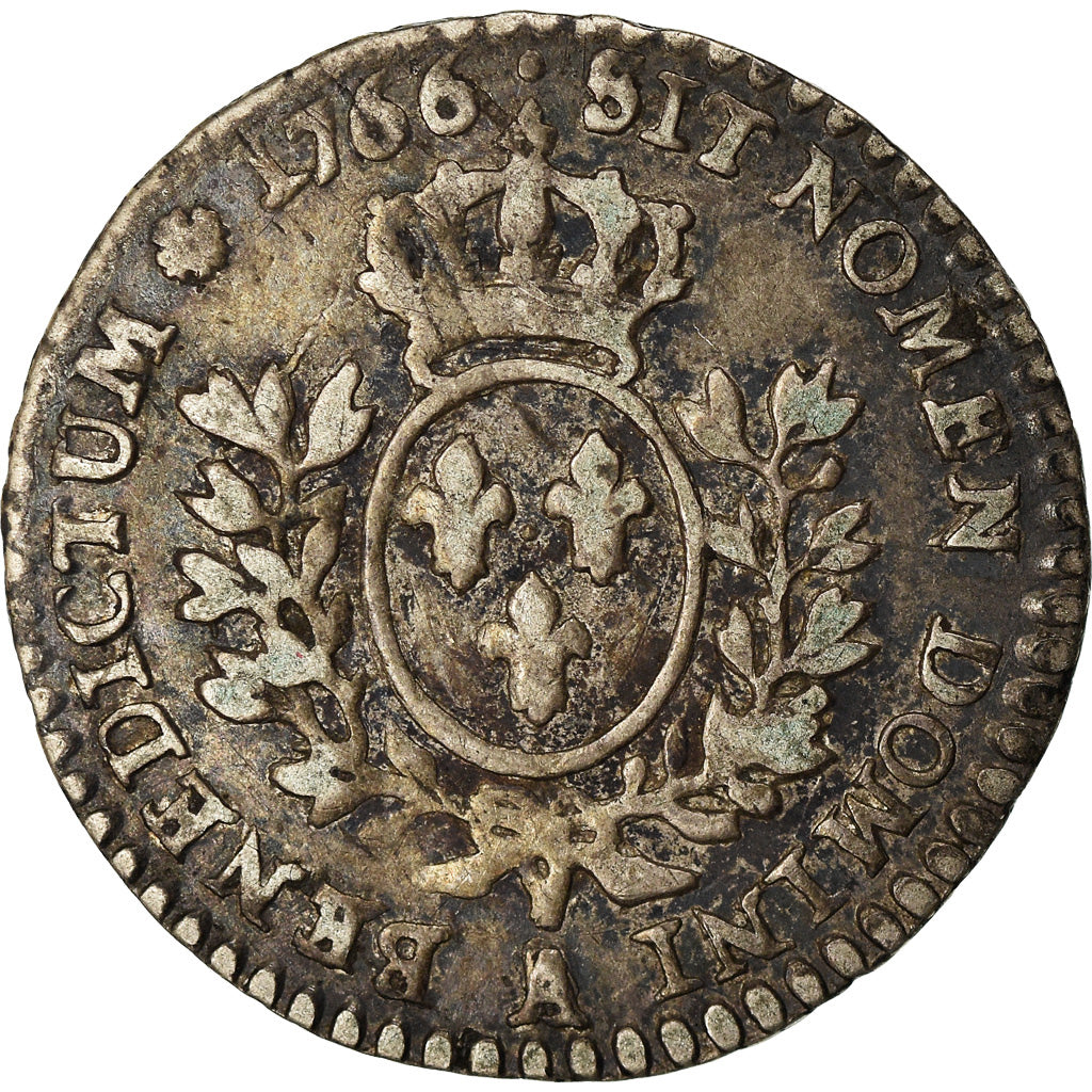Moeda, França, Louis XV, 1/20 Écu au bandeau (6 sols), 6 Sols, 1/20 ECU, 1766