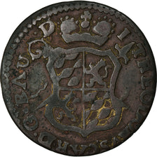 Münze, LIEGE, John Theodore, Liard, 1750, Liege, S+, Kupfer, KM:155