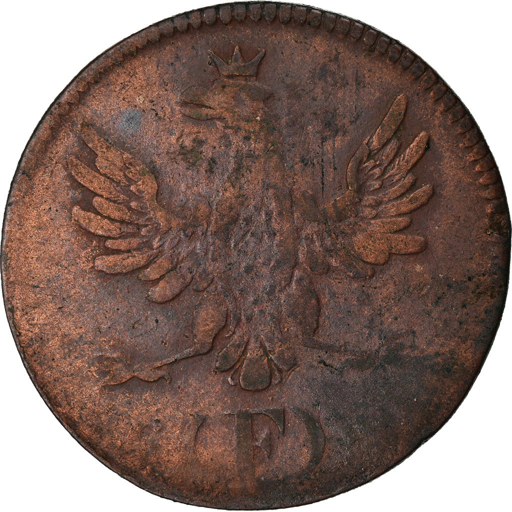 Monnaie, Etats allemands, FRANKFURT AM MAIN, 2 Pfennig, 1795, Frankfurt, TB