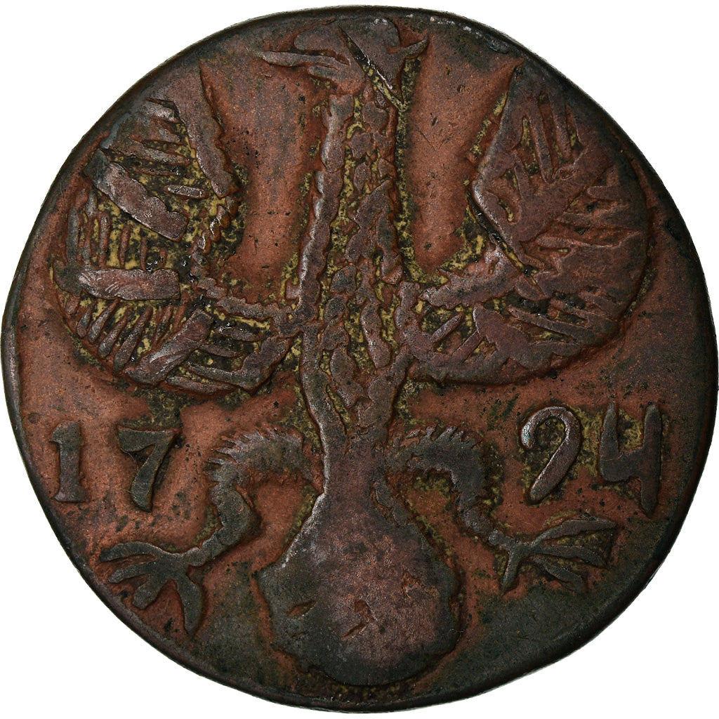 Coin, German States, AACHEN, 12 Heller, 1794, VF(30-35), Copper, KM:51