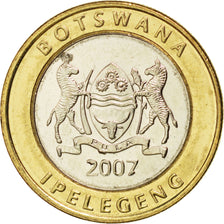 Moneda, Botsuana, 5 Pula, 2007, SC, Bimetálico, KM:30