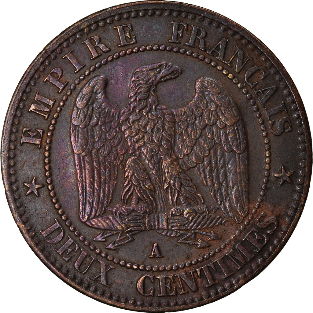 Coin, France, Napoleon III, Napoléon III, 2 Centimes, 1857, Paris, EF(40-45)