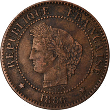 Coin, France, Cérès, 2 Centimes, 1886, Paris, EF(40-45), Bronze, KM:827.1