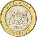 Monnaie, Botswana, 5 Pula, 2007, SPL, Bi-Metallic, KM:30