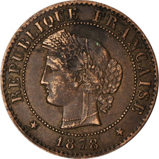 Coin, France, Cérès, Centime, 1878, Paris, EF(40-45), Bronze, KM:826.1