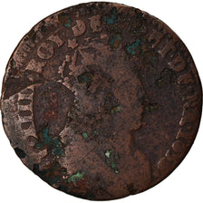 Coin, France, Louis XIV, Liard de France au buste juvénile, deuxième type